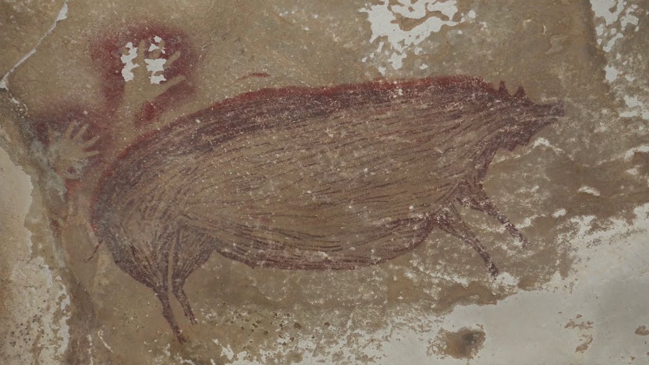Archaeologists Have Discovered A Pristine 45 000 Year Old Cave Painting Of A Pig That May Be The Oldest Artwork In The World