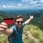 A credit card traveler in the mountains