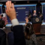 US President Biden discussed the administration's plans to reduce inflation and spending in a speech at the White House in Washington.