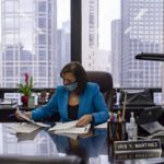 Cook County Court Clerk Iris Martinez works in her Daley Center office on January 6, 2021.