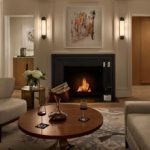 Suite with fireplace in Newbury, Boston.