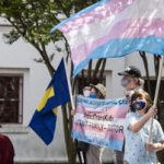 This year is the 2021 March for Gender Equality in Alabama. Three days after the US Supreme Court ruled that states can ban abortions, Alabama argued that the state should be able to stop doctors from performing gender certification on transgender youth. (Jake Crandall/Associated Press)