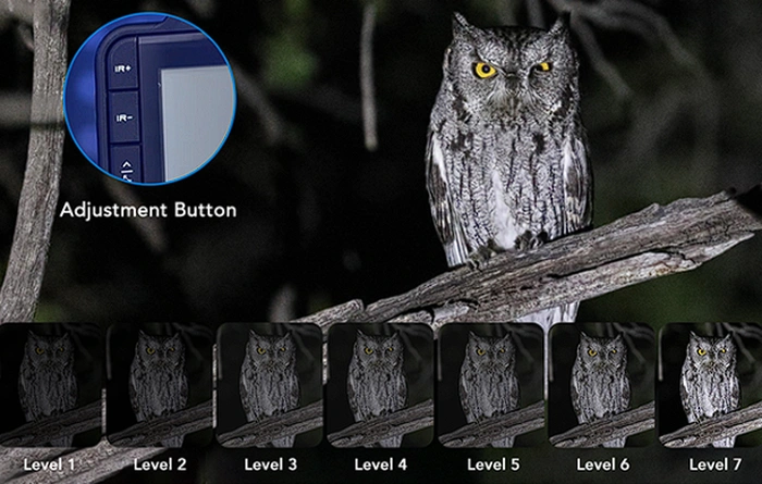 seven level IR illuminator