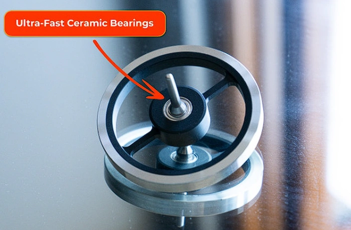 gyroscope with ceramic bearings