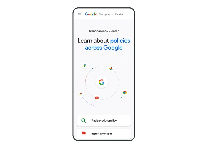 Google Transparency Center for easier product policies reference