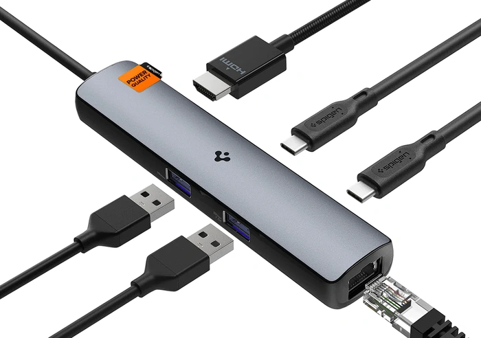 ArcDock Pro Multi Hub 6-in-1 PD2302 connections