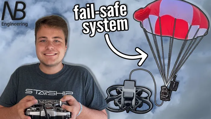 DIY parachute system saves drones and rockets