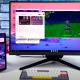 Galaxy Tab S9 tablet used as a desktop PC