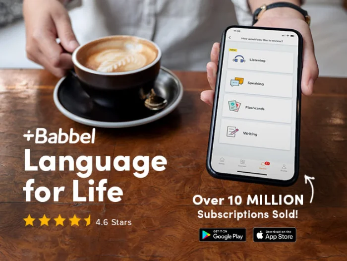 Reminder: Babbel Language Learning Lifetime Subscription