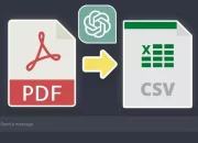 Use ChatGPT to convert PDF to CSV files for data extraction