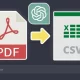 Use ChatGPT to convert PDF to CSV files for data extraction
