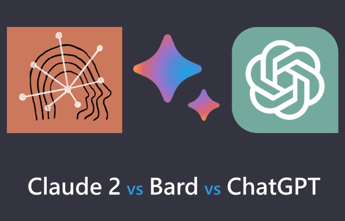 Claude 2 vs Bard vs ChatGPT comparison overview