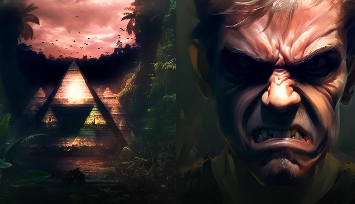 Create AI art using the Midjourney dual image effects
