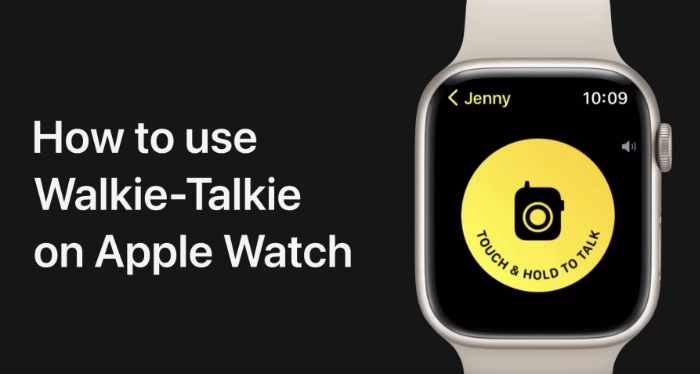 walkie talkie apple watch