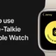 How to use the Walkie Talkie feature on the Apple Watch