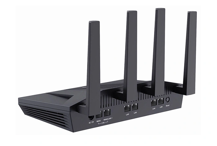 GL.iNet Flint 2 GL-MT6000 router ports