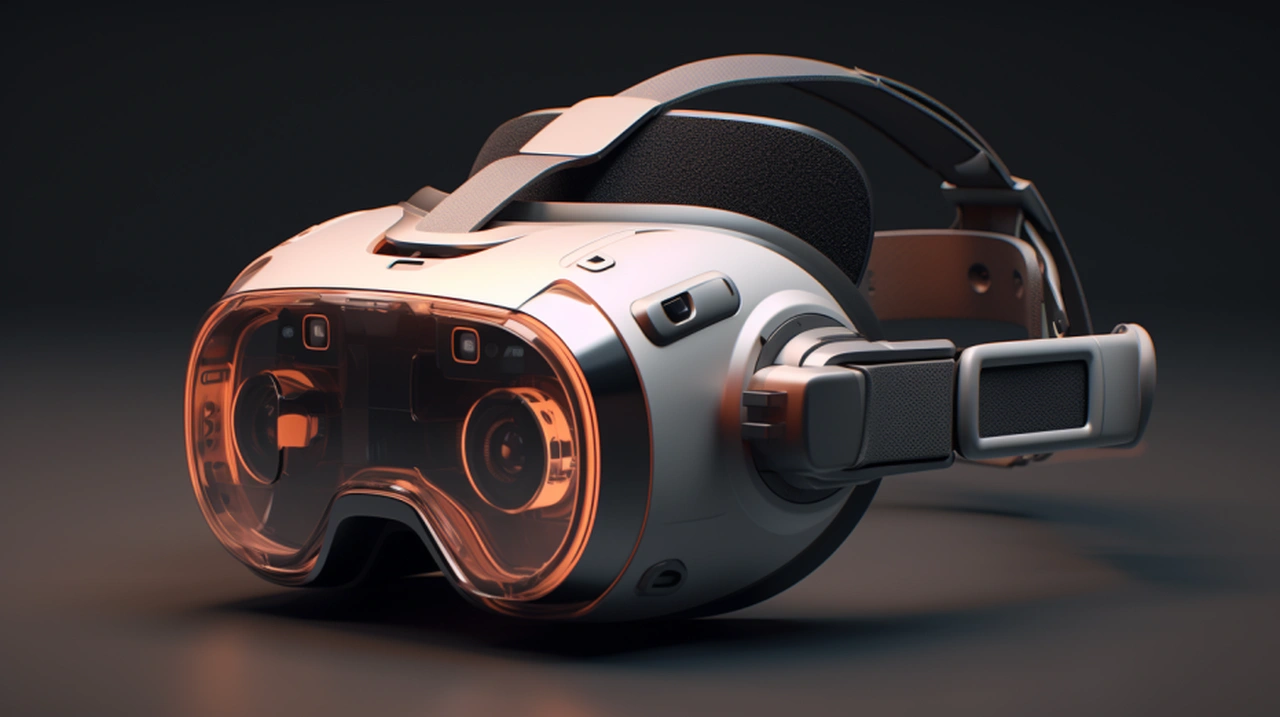 VR headset 3D product design concept