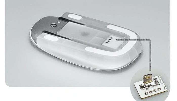 Magic Mouse desktop wireless charger cradle
