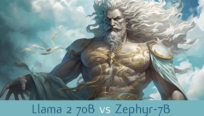 Llama 2 70B vs Zephyr-7B LLM models compared