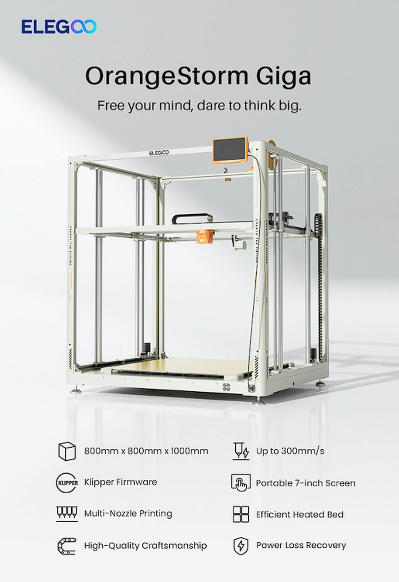 ELEGOO OrangeStorm Giga features