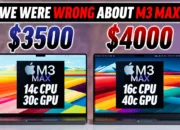 Apple M3 Max Macbook Pro, 14 and 16 Core CPUs compared