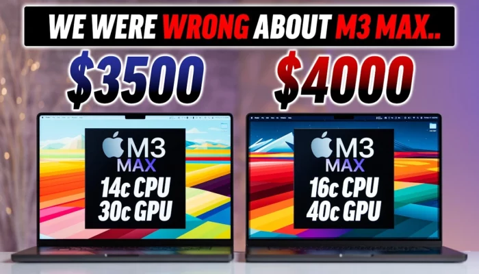 Apple M3 Max Macbook Pro, 14 and 16 Core CPUs compared