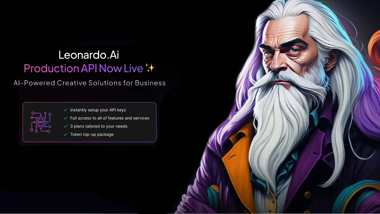 Leonardo Ai API now available for individuals and businesses