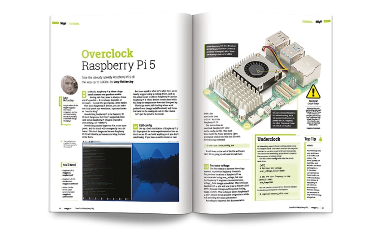 overclocking the Raspberry Pi 5