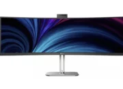 Philips 48.8-inch SuperWide curved monitor complete with webcam and Windows Hello
