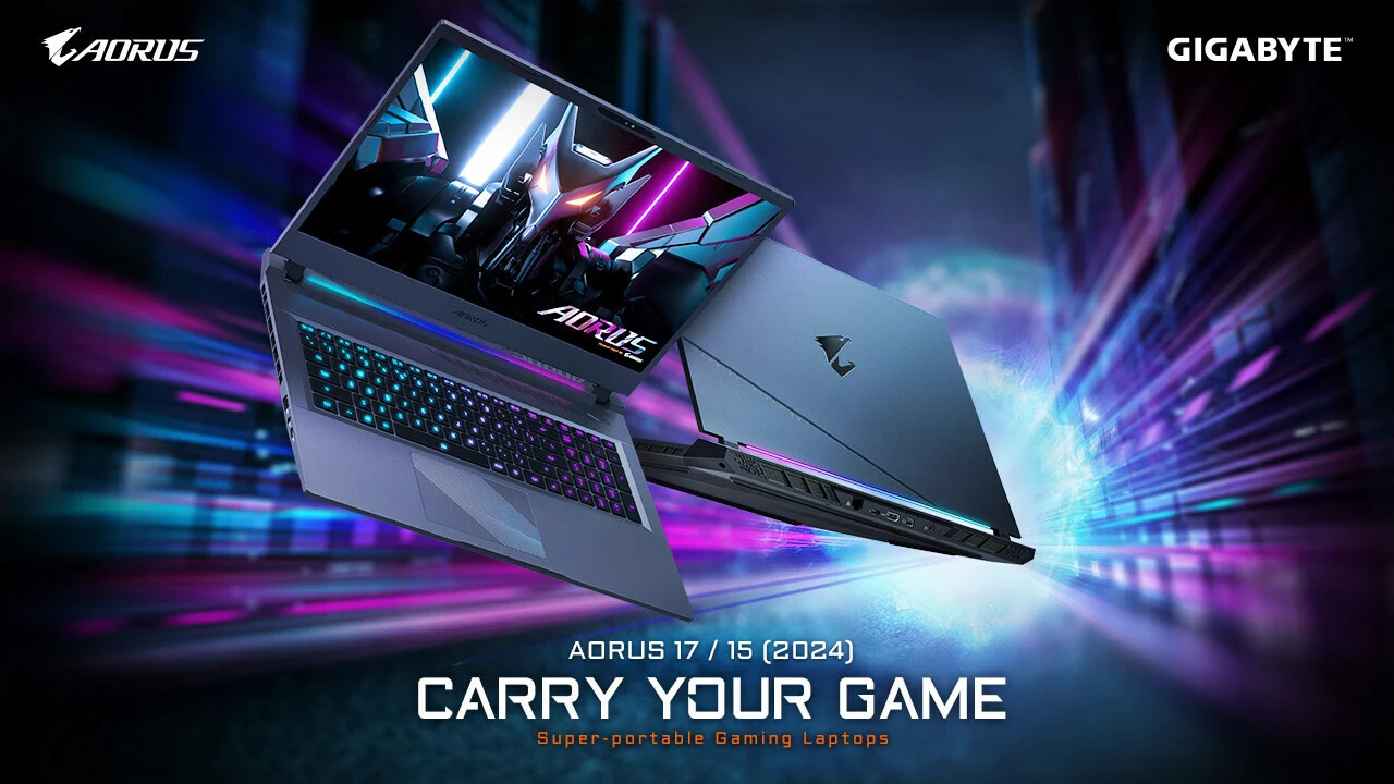 AORUS 17 & 15 Intel Core Ultra 7 AI ready gaming laptops