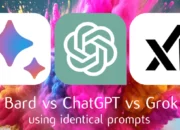 ChatGPT vs Bard vs Grok comparison using identical prompts