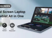 Dxuscreen dual screen touchscreen laptop and tablet