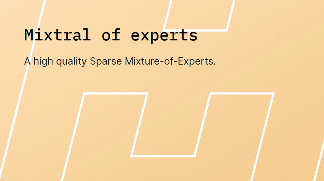 Mistral AI Mixtral 8x7B mixture of experts AI model impressive benchmarks revealed