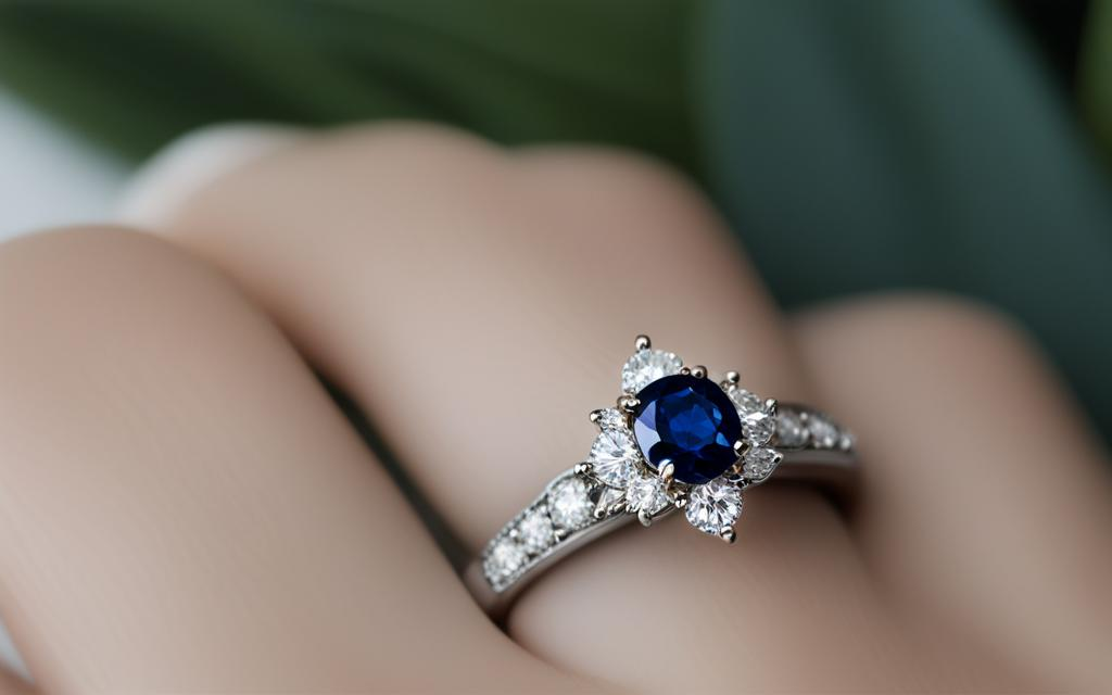 vintage sapphire and diamond ring